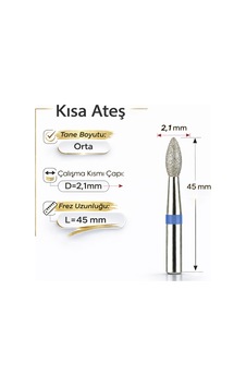 Elmas Freze Başlık Orta - Mavi Yuvarlak Ateş 0,21 Mm- Adet Fiyatı Elmas Freze Başlık Orta - Mavi Yuvarlak Ateş 0,21 Mm- Adet Fiyatı