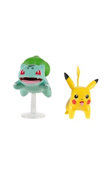 Battle 2'li Figür Seti-1 Pıkachu + Bulbasaur