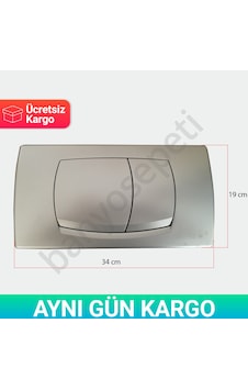 Ege Gömme Rezervuar Kumanda Paneli Mat Krom Ege Gömme Rezervuar Kumanda Paneli Mat Krom