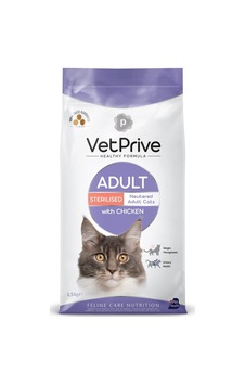 Vet Prive Sterilised Tavuklu Kısırlaştırılmış Kedi Maması 1,5 Kg Vet Prive Sterilised Tavuklu Kısırlaştırılmış Kedi Maması 1,5 Kg