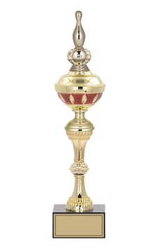 Odak Kupa - Figürlü Kupalar - Bowling / Labut Figürlü Kupalar Fg-064 C - 42 Cm Altın - Beyaz