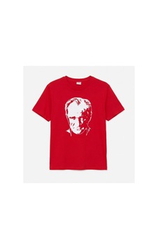 Mavi Boncukk Unisex Atatürk, Türk Bayrağı Ve İmzalı Baskılı Kısa Kollu Bisiklet Yaka Tişört Kırmızı1 Mavi Boncukk Unisex Atatürk, Türk Bayrağı Ve İmzalı Baskılı Kısa Kollu Bisiklet Yaka Tişört Kırmızı1