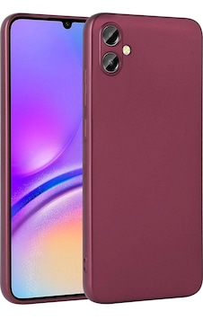 Galaxy Uyumlu A05 Kılıf Zore Premier Silikon Kapak Mürdüm
