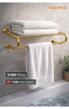 Destekli Raf Havluluk Altın