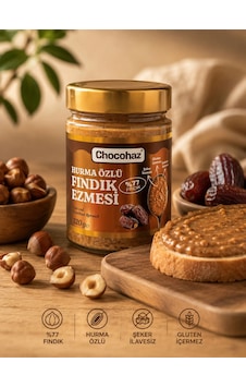 Chocohaz Hurma Özlü Fındık Ezmesi 320gr Diğer Chocohaz Hurma Özlü Fındık Ezmesi 320gr Diğer
