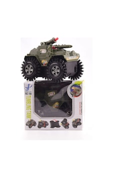 Pilli Işıklı Sesli Takla Atan Devrilmeyen Tank Askeri