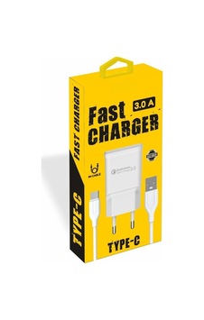 Pdateknoloji Yetty Fast Charger 3.0a Qualcomm Adaptör + 1m Type-c Kablo Beyaz Yt-40t Yerli Üretim 1 Adet Pdateknoloji Yetty Fast Charger 3.0a Qualcomm Adaptör + 1m Type-c Kablo Beyaz Yt-40t Yerli Üretim 1 Adet