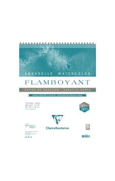 Clairefontaine Flamboyant %50 Pamuk Kalın Dokulu Spiralli Suluboya Defteri 250 Gr A3 10 Yp Clairefontaine Flamboyant %50 Pamuk Kalın Dokulu Spiralli Suluboya Defteri 250 Gr A3 10 Yp