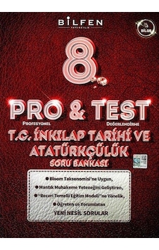 8.Sınıf Pro&Test TC İnkılap Tarihi ve Atatürkçülük Soru Bankası - Bilfen Yayınları 8.Sınıf Pro&Test TC İnkılap Tarihi ve Atatürkçülük Soru Bankası - Bilfen Yayınları