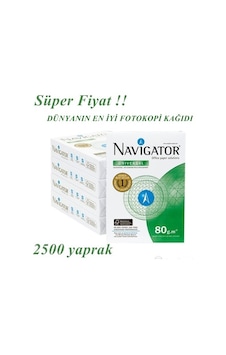 Navigator A4 Fotokopi Kağıdı 80Gr 2500Yaprak X 2 Koli