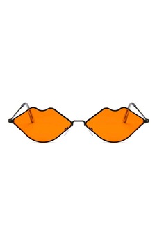 Turuncu Dudak Gözlük Vintage & Retro Lip Shape Sun Glasses