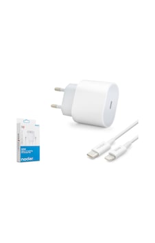Nodar Nd1002 Type-c Lightning Hızlı Şarj Seti 20w Type-c Adaptörlü - Beyaz Nodar Nd1002 Type-c Lightning Hızlı Şarj Seti 20w Type-c Adaptörlü - Beyaz