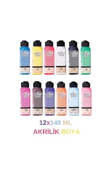 Artdeco 140 ML Akrilik Boya 12'li Set Artdeco 140 ML Akrilik Boya 12'li Set