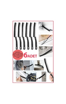 6 Adet Çok Amaçlı Multi İnce Temizlik Fırçası Derz Arası Banyo Mutfak Detay Temizleme Fırçası siyah 6 Adet Çok Amaçlı Multi İnce Temizlik Fırçası Derz Arası Banyo Mutfak Detay Temizleme Fırçası siyah