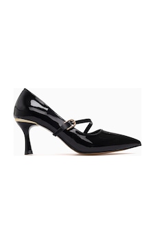 Kuum Kadın Stiletto Ayakkabı 26y K145-26204 Siyah Rugan Kuum Kadın Stiletto Ayakkabı 26y K145-26204 Siyah Rugan