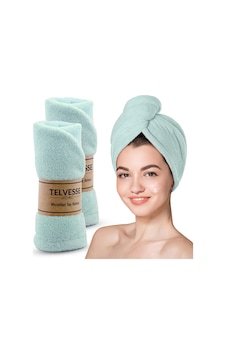 Mikrofiber Saç Havlusu Süper Emici Hızlı Kuruyan Türban Saç Havlusu Şapkası Uzun Kıvırcık Kalın Saçlar İçin Duş Saç Kurutma Havlusu, Plaj Havuz Banyo Kullanım 2li Turkuaz Sku: Zeusb0dyk91jdd 4 Renk