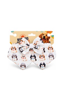 Shih Tzu Desenli Gömlek Yaka Shih Tzu Desenli Gömlek Yaka