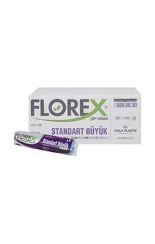Florex Standart Büyük Boy Çöp Poşeti Siyah 10×50 Paket Florex Standart Büyük Boy Çöp Poşeti Siyah 10×50 Paket