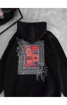 Modi Green Arka Baskılı Erkek Sokak Stili Siyah Uzun Kol Kapüşonlu Sweatshirtwe 2XL Modi Green Arka Baskılı Erkek Sokak Stili Siyah Uzun Kol Kapüşonlu Sweatshirtwe 2XL