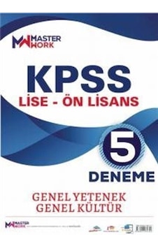 KPSS Lise-Ön Lisans-Genel Yetenek - Genel Kültür 5 Deneme- Master Work KPSS Lise-Ön Lisans-Genel Yetenek - Genel Kültür 5 Deneme- Master Work