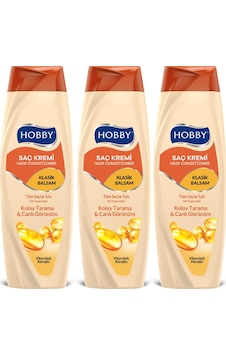 Hobby Saç Kremi Klasik 3 x 600 ML Hobby Saç Kremi Klasik 3 x 600 ML