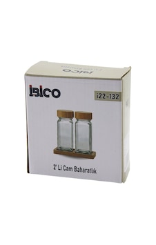 İbico İ22-132 Bambu Kapaklı Cam Tuzluk & Biberlik & Baharatlık Seti 120ml 2 Parça İbico İ22-132 Bambu Kapaklı Cam Tuzluk & Biberlik & Baharatlık Seti 120ml 2 Parça