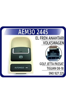 Aem El Fren Anahtarı Vw Golf/ Jetta/passat/tıguan 08- Aem30 2445 5n0927225 Aem El Fren Anahtarı Vw Golf/ Jetta/passat/tıguan 08- Aem30 2445 5n0927225