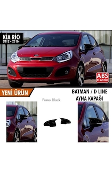 Kia Rio (2012 - 2016) Batman Yarasa Ayna Kapağı (parlak Siyah)