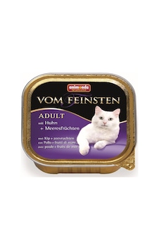 Animonda Vom Feinsten Tavuklu ve Deniz Mahsullü Pate Yetişkin Kedi Yaş Maması 100 G Animonda Vom Feinsten Tavuklu ve Deniz Mahsullü Pate Yetişkin Kedi Yaş Maması 100 G