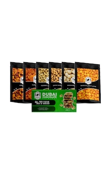 One Chocolate Karışık Kuruyemiş 6'lı + Dubai Çikolatası Seti 100 G One Chocolate Karışık Kuruyemiş 6'lı + Dubai Çikolatası Seti 100 G