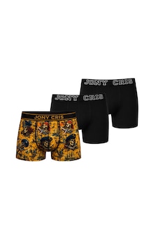 Jony Cris Baskılı Desenli Erkek Boxer 3 Lü Erkek Baksır İç Giyim Karışık Renk 1 Jony Cris Baskılı Desenli Erkek Boxer 3 Lü Erkek Baksır İç Giyim Karışık Renk 1