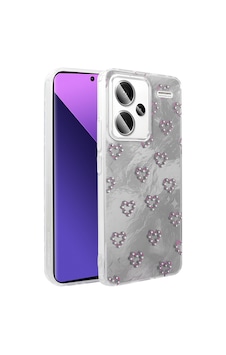 Xiaomi Redmi Note 13 Pro Plus 5g Kılıf Kamera Korumalı Fiyonk Kalp Figürlü Ponti Kapak Beyaz Xiaomi Redmi Note 13 Pro Plus 5g Kılıf Kamera Korumalı Fiyonk Kalp Figürlü Ponti Kapak Beyaz