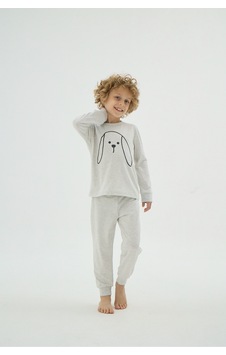 Zeyzey 8961 Erkek Ç. Baskılı Pijama Takım Grı/5-6yas Gri Zeyzey 8961 Erkek Ç. Baskılı Pijama Takım Grı/5-6yas Gri