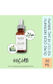 SSC Lab Ölmez Çiçek Ekstraktlı Yüz Cilt & Saç Serumu 30 ML SSC Lab Ölmez Çiçek Ekstraktlı Yüz Cilt & Saç Serumu 30 ML