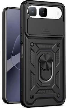 Teleplus İnfinix Hot 60i 5g Kılıf Magnetik Standlı Kamera Korumalı Slide Sürgülü Cover Kapak Siyah Teleplus İnfinix Hot 60i 5g Kılıf Magnetik Standlı Kamera Korumalı Slide Sürgülü Cover Kapak Siyah