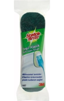 Pratik Yedek Sünger Yeşil Klasik 2 'li Pratik Yedek Sünger Yeşil Klasik 2 'li