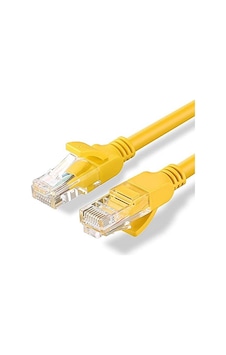 Cat 5e Ethernet Kablosu 1 mt  Sarı