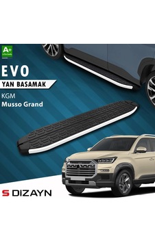 S-dizayn Kgm Musso Grand Evo Aluminyum Yan Basamak 213 Cm 2026 Üzeri A+ Kalite