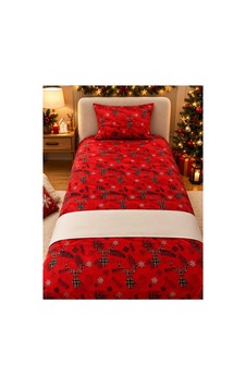 Cotton Star Ranforce Tek Kişilik Nevresim Takımı New Year Kırmızı - 938102227 Kırmızı Cotton Star Ranforce Tek Kişilik Nevresim Takımı New Year Kırmızı - 938102227 Kırmızı