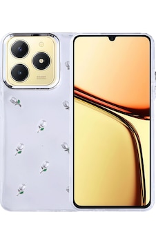 Realme C61 Kılıf Airbag Tasarımlı Simli Şeffaf Zore Kutup Kapak Lale Realme C61 Kılıf Airbag Tasarımlı Simli Şeffaf Zore Kutup Kapak Lale
