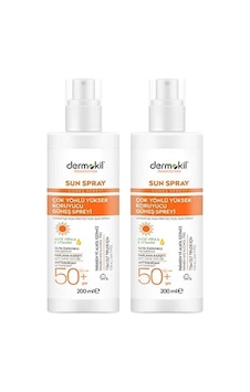 Dermokil SPF 50+ Yüksek Koruyucu Güneş Spreyi 2 x 200 ML Dermokil SPF 50+ Yüksek Koruyucu Güneş Spreyi 2 x 200 ML