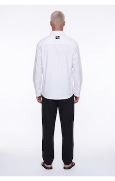 Respire Erkek Champ Nakışlı Oversize Gömlek Beyaz Respire Erkek Champ Nakışlı Oversize Gömlek Beyaz