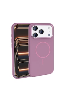 İphone 18 Pro Max Kılıf M-safe Şarj Özellikli Metal Kamera Çerçeveli Zore Edi Silikon Kapak - Mor İphone 18 Pro Max Kılıf M-safe Şarj Özellikli Metal Kamera Çerçeveli Zore Edi Silikon Kapak - Mor