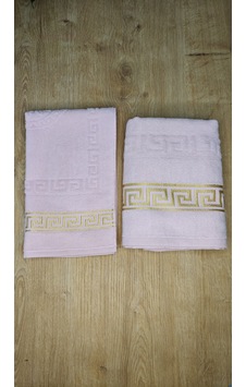 4 Parça Banyo Set 50x90 - 30x50 Pembe 4 Parça Banyo Set 50x90 - 30x50 Pembe