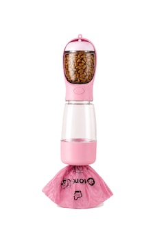 Mama Hazneli Seyahat Suluğu 400 Ml Taşınabilir Köpek Ve Kedi Su Kabı Atık Poşeti Bölmeli Pembe Mama Hazneli Seyahat Suluğu 400 Ml Taşınabilir Köpek Ve Kedi Su Kabı Atık Poşeti Bölmeli Pembe