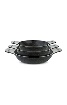 Thermoad Güveç Sahan Set Kapaksız 3'lü Gri Thermoad Güveç Sahan Set Kapaksız 3'lü Gri