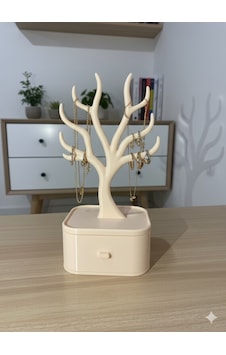 Takı Standı Ağaç Tasarımlı Çekmeceli Takı Organizer Kolye Bileklik Askılığı Dekoratif Takı Standı Ağaç Tasarımlı Çekmeceli Takı Organizer Kolye Bileklik Askılığı Dekoratif
