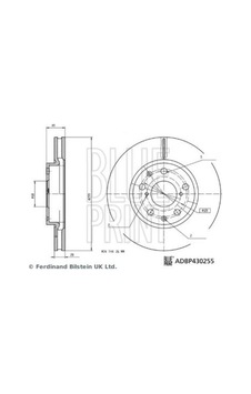 Blue Print Adbp430255 Fren Diski Byd Seal By 13582759 Blue Print Adbp430255 Fren Diski Byd Seal By 13582759