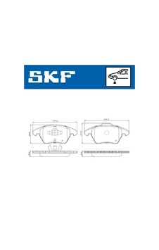 Skf Vkbp80144 Ön Balata C4 Pıcasso 06 11 P5008 1.6 16v-2.0 16v-2.0 Hdı 08 12 P3008 12 Ds4 11 Ds5 12 1647874080-4253.62-4253.97-4254.77