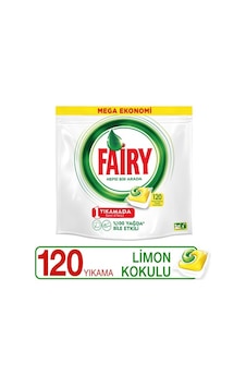 Fairy Hepsi Bir Arada Limon Kokulu Bulaşık Makinesi Kapsülü 120 Tablet